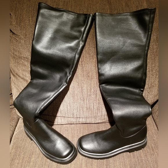 Steve Madden Women's Black Industry Knee Size 10M - Picture 10 of 16